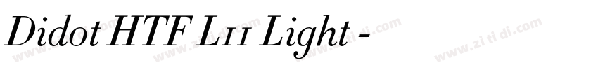 Didot HTF L11 Light 字体转换